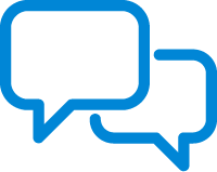 icon of talk bubbles