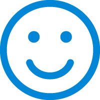 happy face sentiment icon