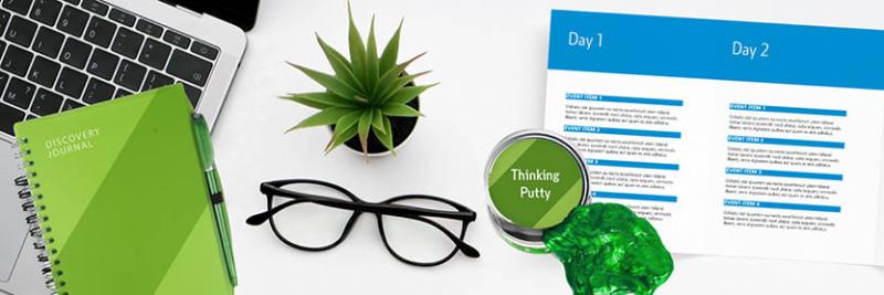 event communications on desk