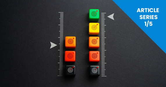 measurement gauge showing behavioral milestones
