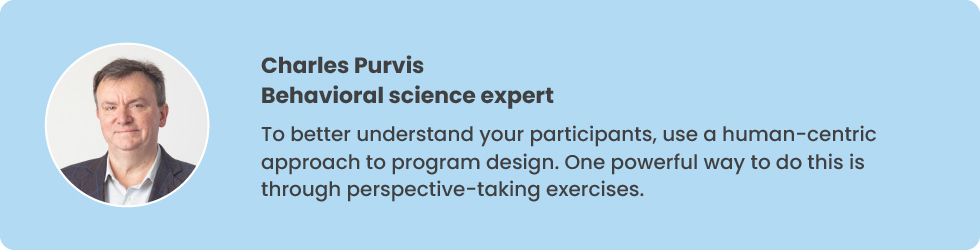 quote from Charles Purvis, behavioral science expert