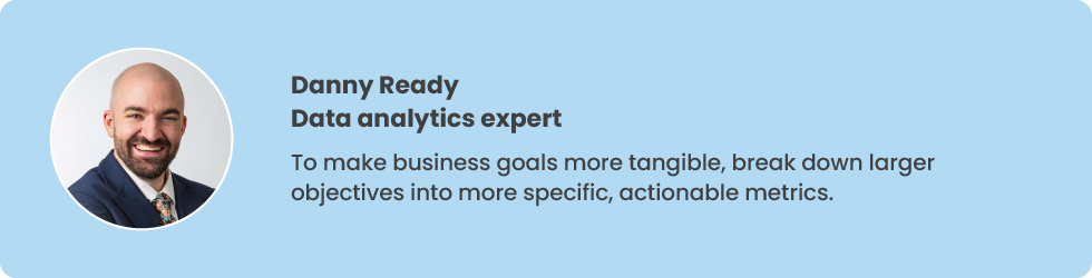 quote from Danny Ready, data analytics expert