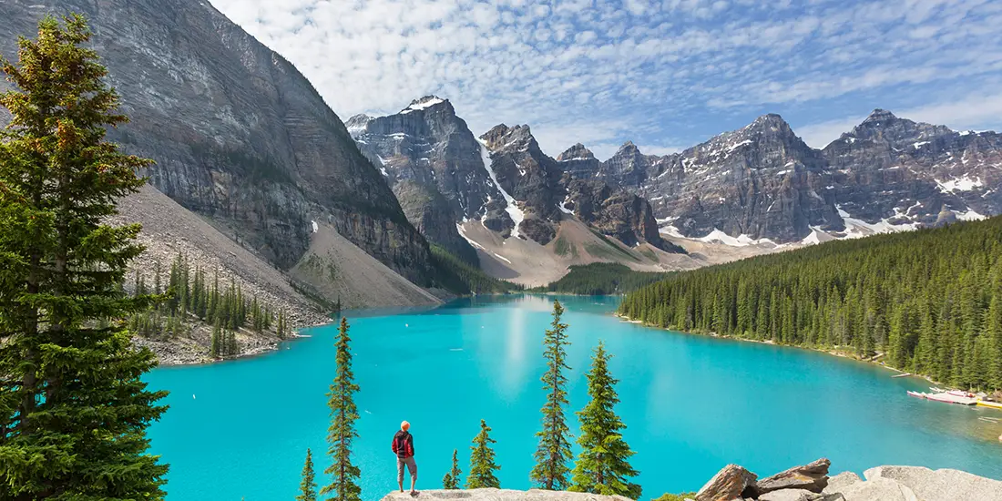 panoramic view of incentive travel destination, Banff National Park