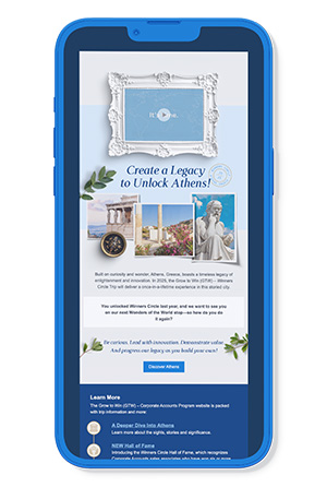 sponsored pre-trip communications on mobile phone