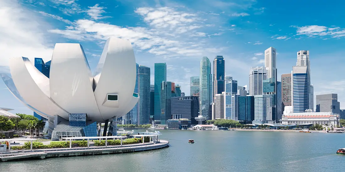 View of downtown Singapore