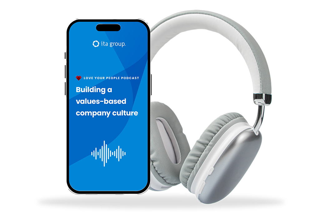 building a values-based company culture on mobile device